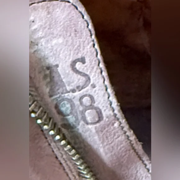 A.S.98 Tofy Peep toe embellished Boho ankle bootie, 39/9 pinkish tan, great shoe - Picture 10 of 16